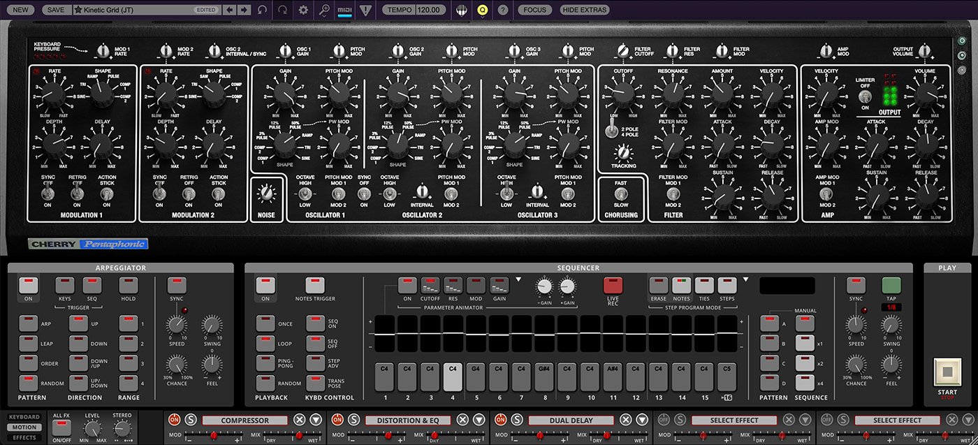 Cherry Audio Pentaphonic UI
