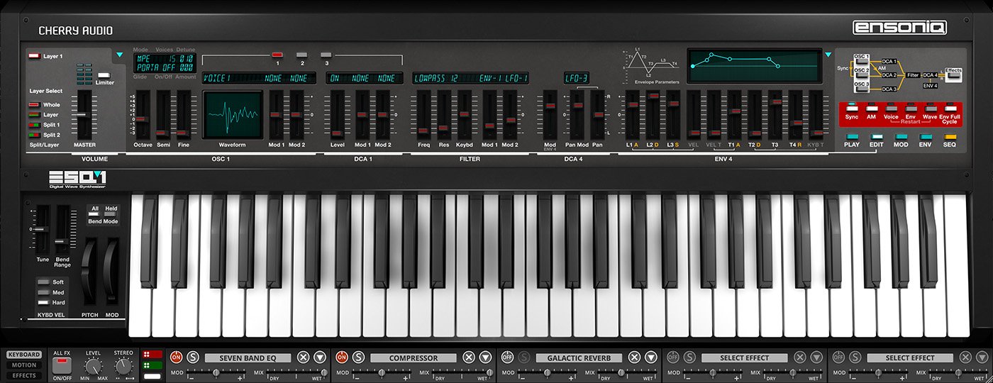 Ensoniq ESQ-1 by Cherry Audio