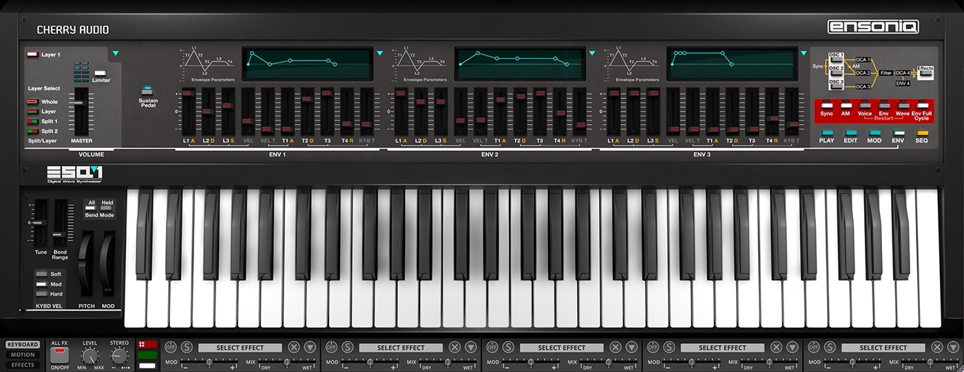 Ensoniq ESQ-1 by Cherry Audio