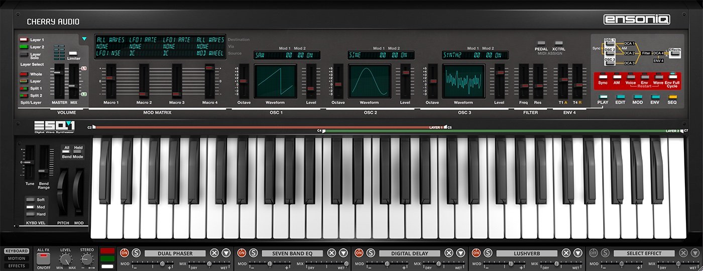 Ensoniq ESQ-1 by Cherry Audio