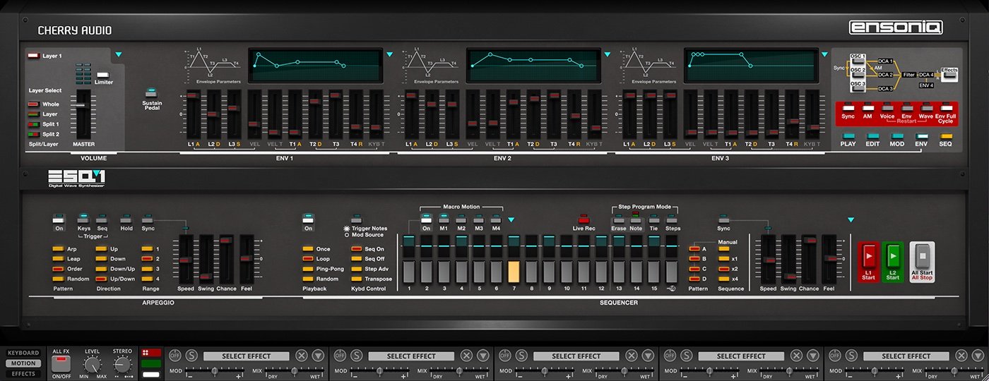 Ensoniq ESQ-1 by Cherry Audio