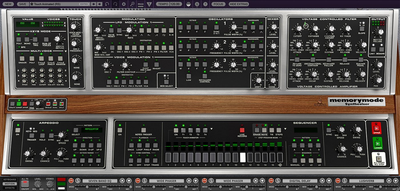 Cherry Audio Memorymode 2 - UI Motion Panel