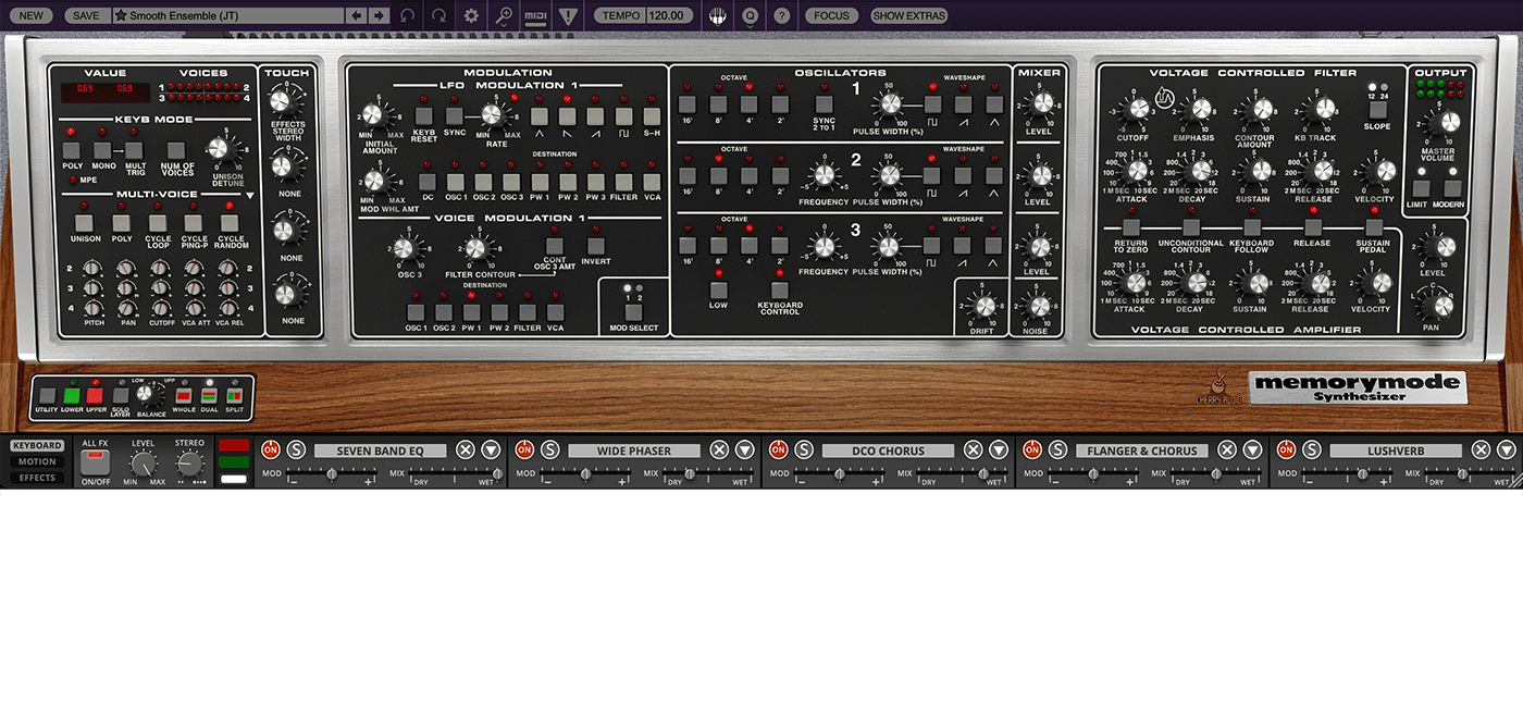 Cherry Audio Memorymode 2 - UI No Keyboard