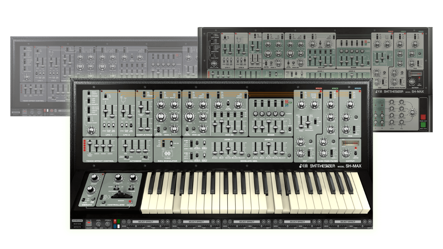 SH-MAX Synthesizer Cherry Audio - Based on the SH-5, SH-7, and SH-3A