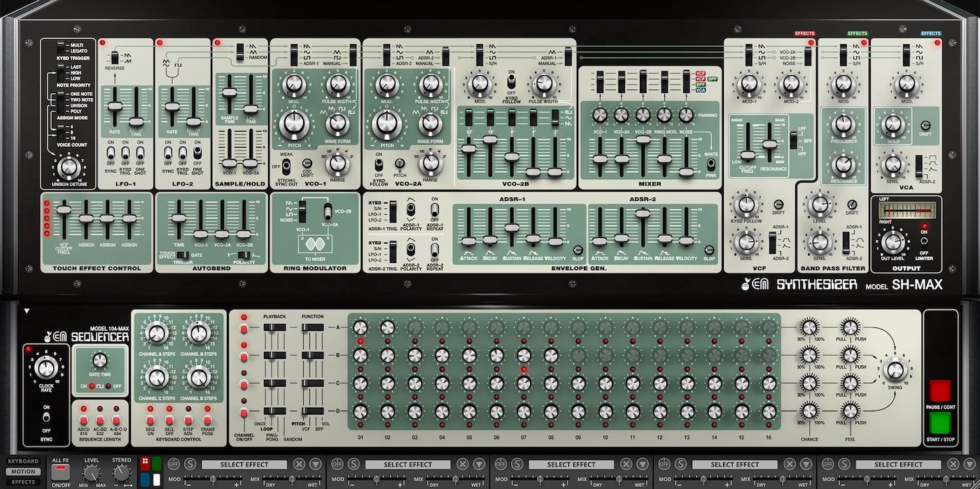 SH-MAX Synthesizer Cherry Audio