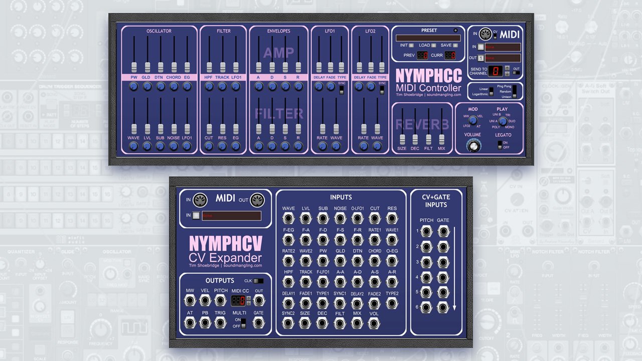 Dreadbox Nymphes Controllers for Voltage Modular from Tim Shoebridge