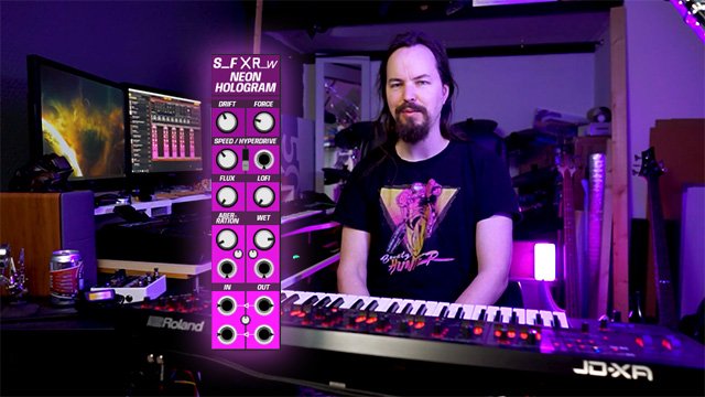 Neon Hologram for Voltage Modular