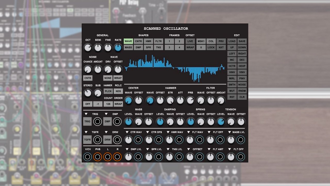 Weevil Scanned Oscillator - New for Voltage Modular